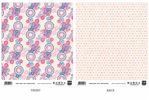 Cosmic Butterfly-Double-Sided Scrapbook Paper (12x12)