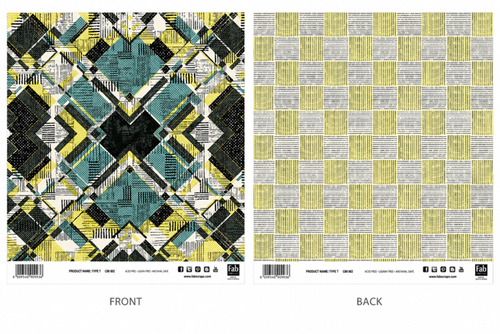 Type T-Double-Sided Scrapbook Paper (12x12)