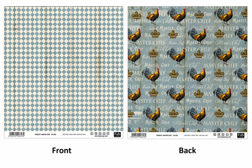 Master Chef-Double-Sided Scrapbook Paper (12x12)