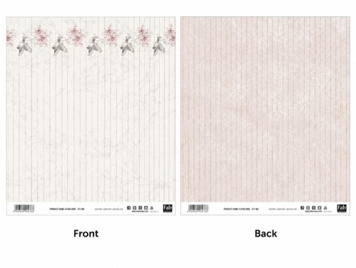 Flying Bird-Double-Sided Scrapbook Paper (12x12)