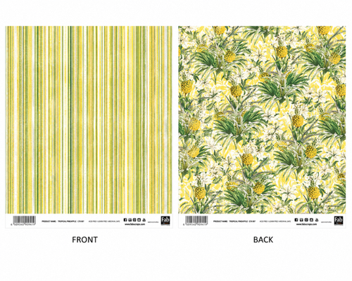 Tropical Pineapple-Double-Sided Scrapbook Paper (12x12)