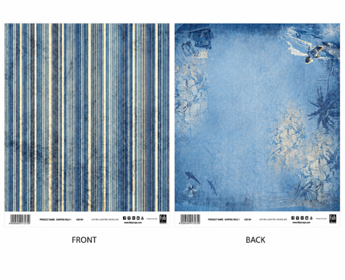 Surfing Wild 1-Double-Sided Scrapbook Paper (12x12)