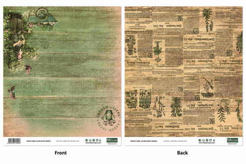Secret Garden 2-Double-Sided Scrapbook Paper (12x12)