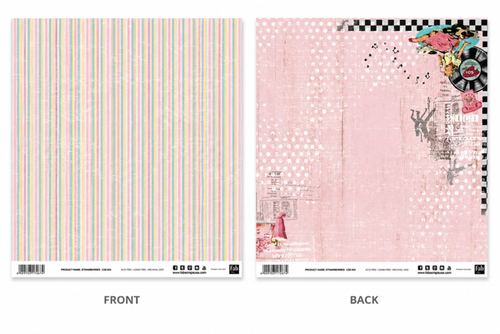 Strawberries-Double-Sided Scrapbook Paper (12x12)