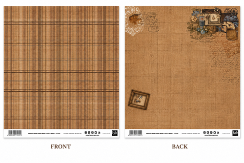 Baby Bear-Rusty Bear 1-Double-Sided Scrapbook Paper (12x12)