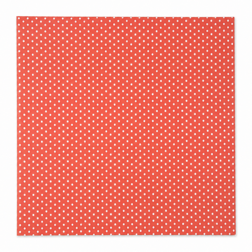 Orange Small Dot-Single-Side Scrapbook Paper (12x12)