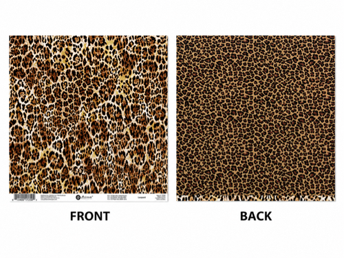 Leopard Double-Sided Scrapbook Paper (12x12)