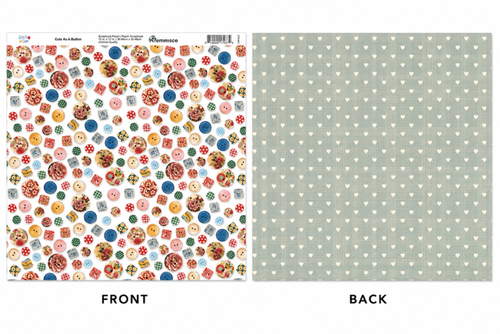 Cute As A Button Double-Sided Scrapbook Paper (12x12)