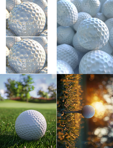 Golf Balls Peel & Place