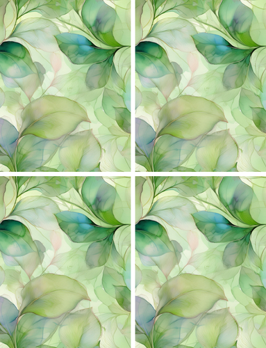 Green Leaves Background Peel & Place
