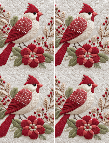 Cardinal Quilted Peel & Place