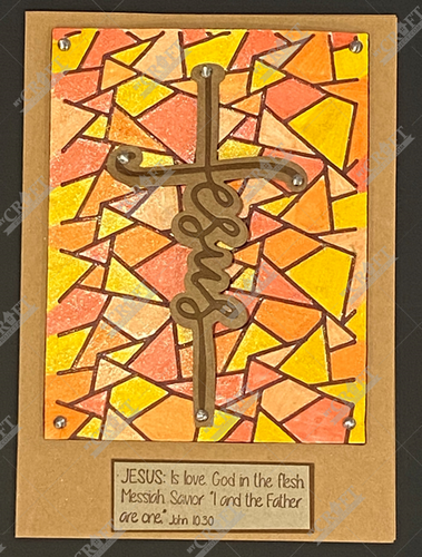 Jesus Word Cross Sentiments Collection rubber 8 pc stamp set