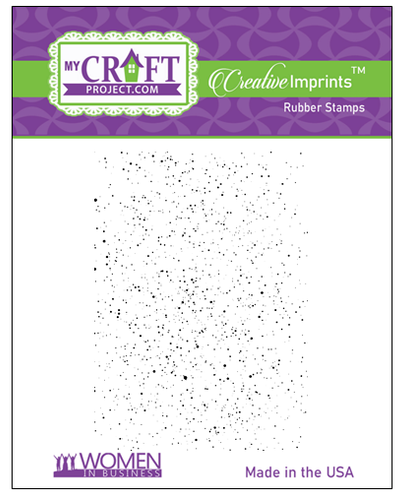 Snow Falling Background Creative Imprints rubber stamp