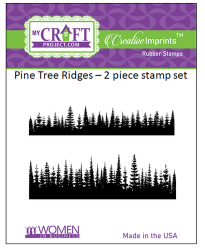 Dual Pine Ridges Creative Imprints rubber stamp