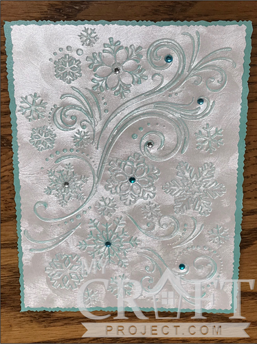 8.5" x 11"  Pearlescent Swirls White Paper -  #78lb text paper