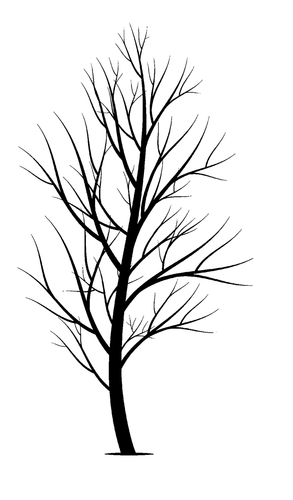 Winter Tree (large) Creative Imprints rubber stamp