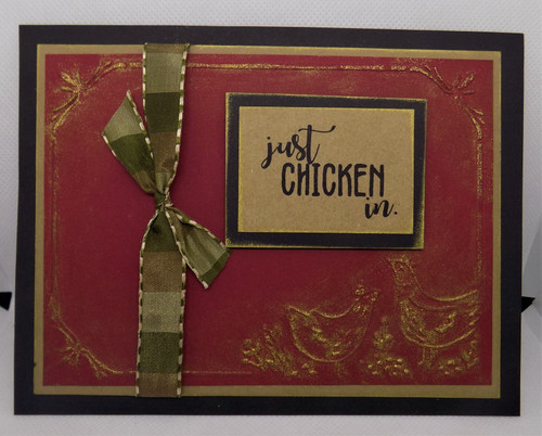 Chicken Border embossing folder