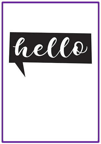 Hello Bubble embossing folder