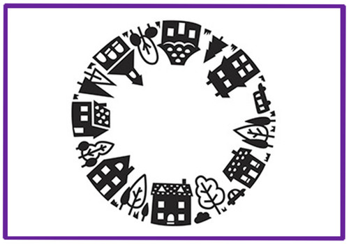 House Pattern embossing folder