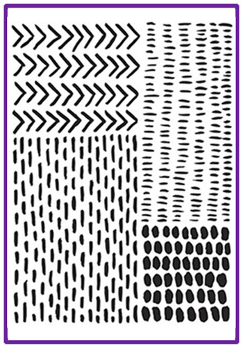 Pattern Markings embossing folder