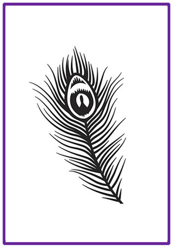 Peacock Feather embossing folder