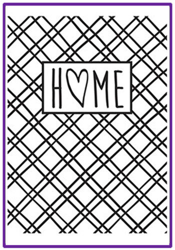 Home embossing folder