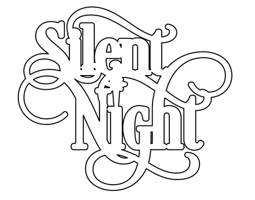 Christmas Silent Night stamp and die set
