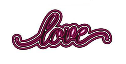 Love Background Stamp & Die 3 piece  set