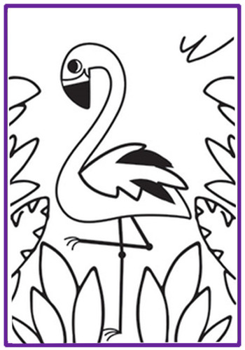 Flamingo embossing folder