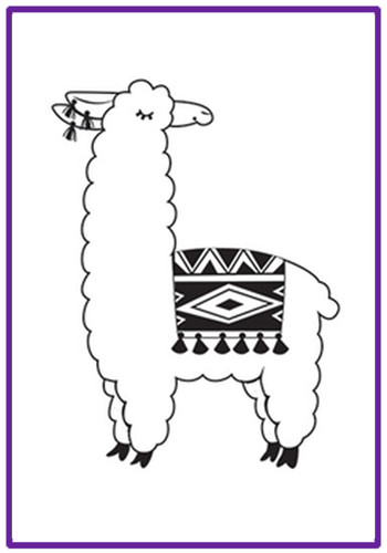 Llama embossing folder