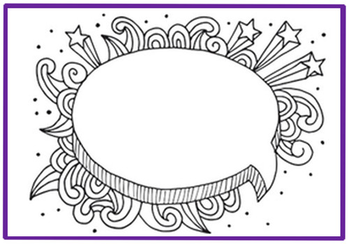 Conversation Bubble embossing folder