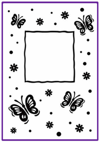 Butterfly Frame embossing folder