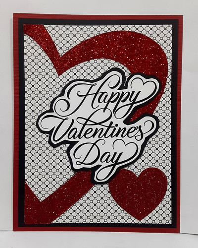 Happy Valentine's Day Creative Imprints rubber stamp