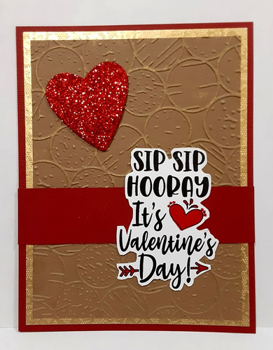 Sip Sip Hooray Creative Imprints rubber stamp
