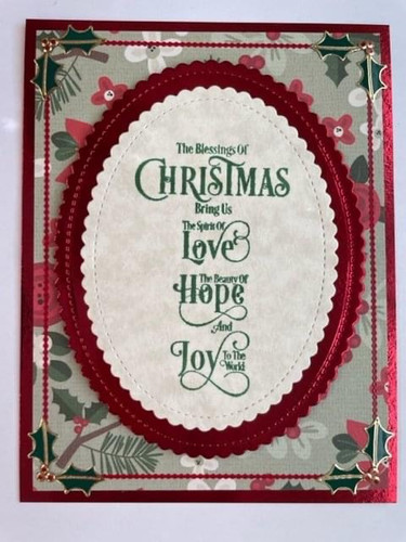 Blessings of Christmas - Creative Imprints rubber stamp