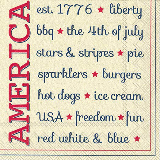 America Est. 1776 - pack of 2 cocktail