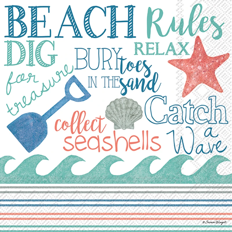 Beach Rules - pack of 2 cocktail