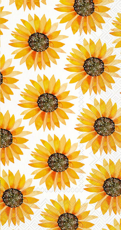 Sunflower Pattern    - pack of 2 Guest/Dinner napkins
