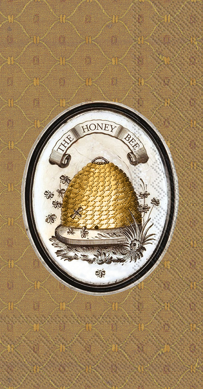 The Honey Bee  - pack of 2 Guest/Dinner napkins