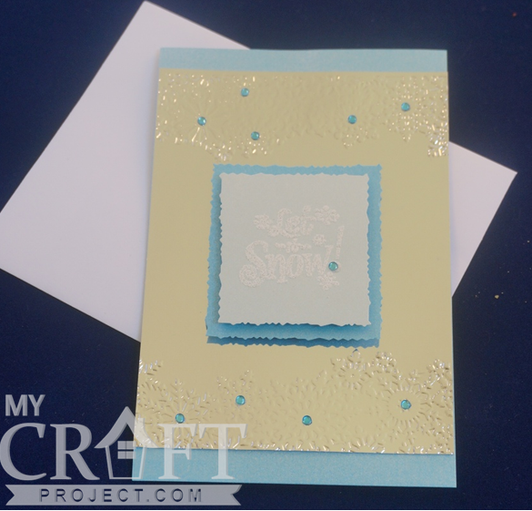 Snowflake Border embossing folder