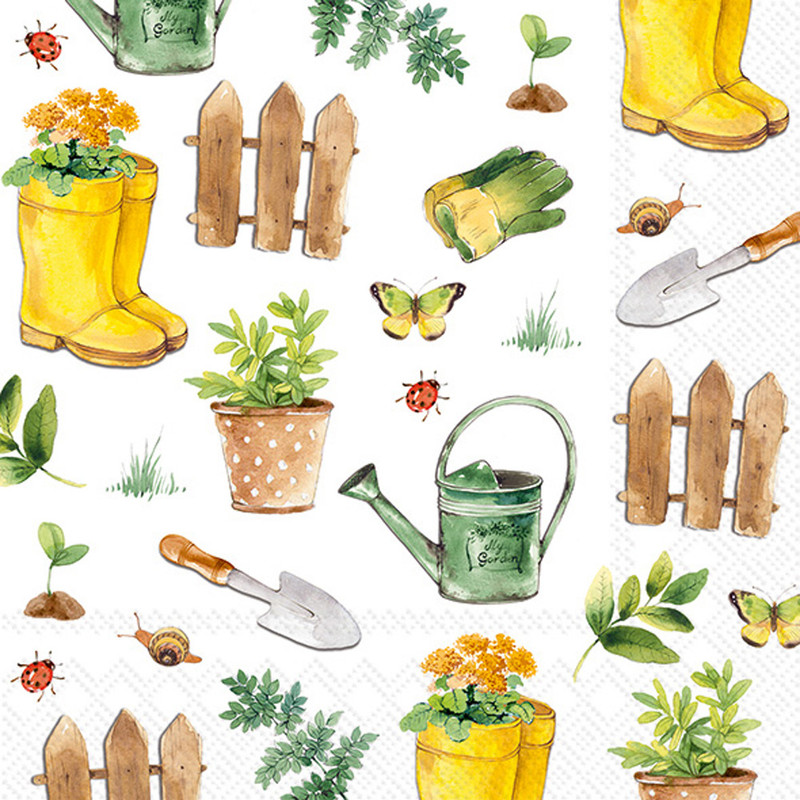 Gardening - pack of 2 cocktail napkins