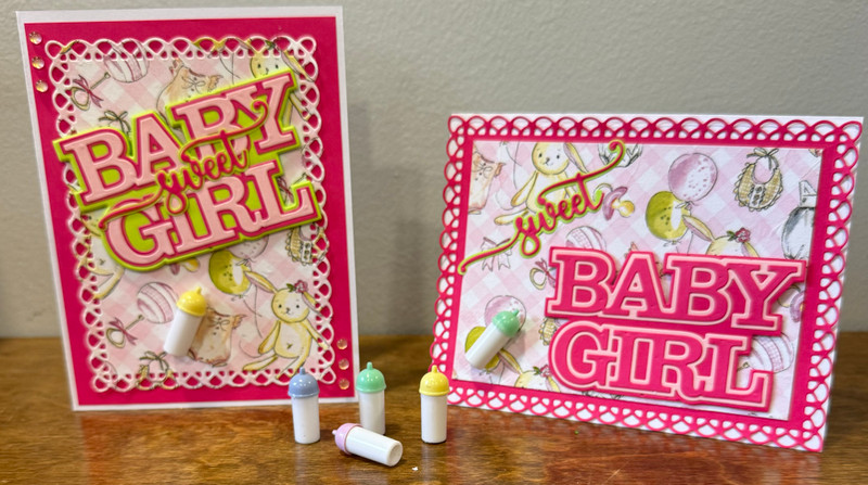 Baby Boy & Baby Girl  - pack of 2 cocktail napkins