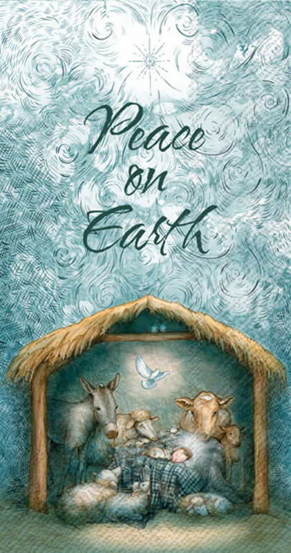 Peace Nativity - pack of 2 guest napkins