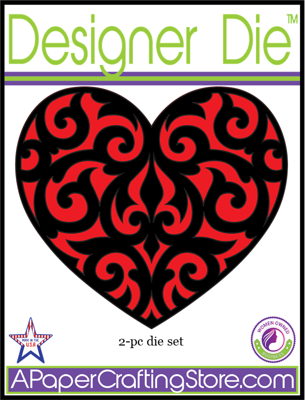 Intricate Scroll Heart 2-pc Designer Die™