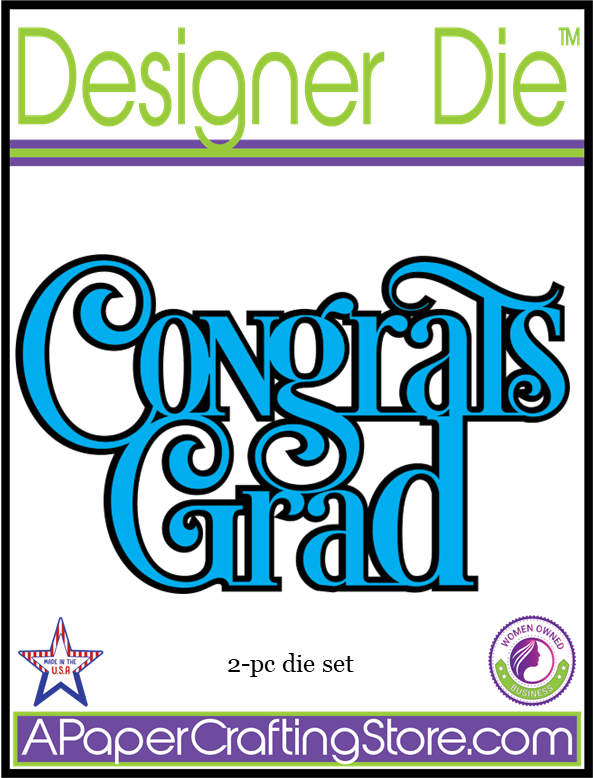 Congrats Grad 2-pc Designer Die™