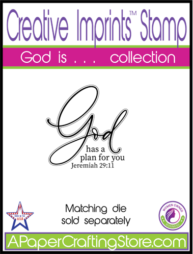 "God has a plan for you Jeremiah 29:11" rubber stamp