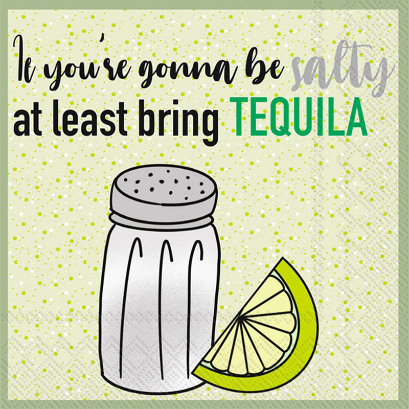 Bring Tequila - pack of 2 cocktail napkins