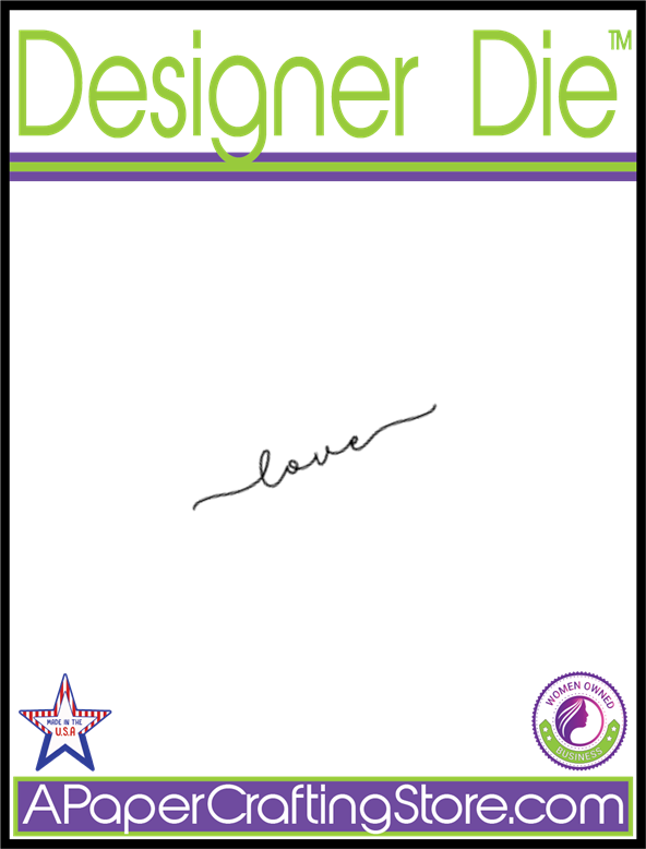 Long Tail "love" Designer Die
