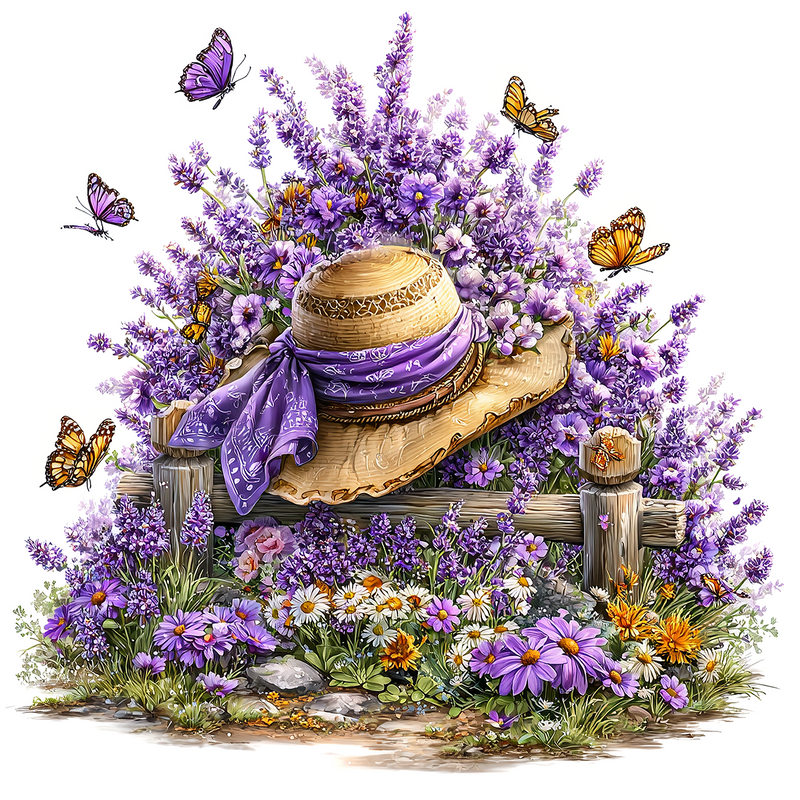 Sun Bonnet - Lavender Peel & Place - AVAILABLE ONLINE ONLY
