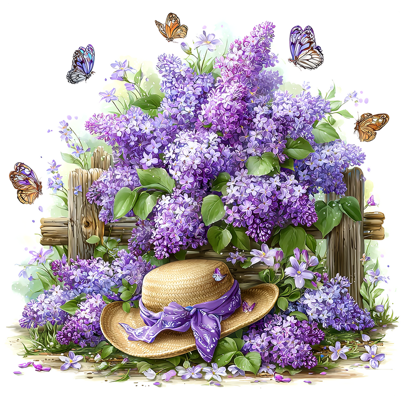Sun Bonnet - Lilac Peel & Place - AVAILABLE ONLINE ONLY